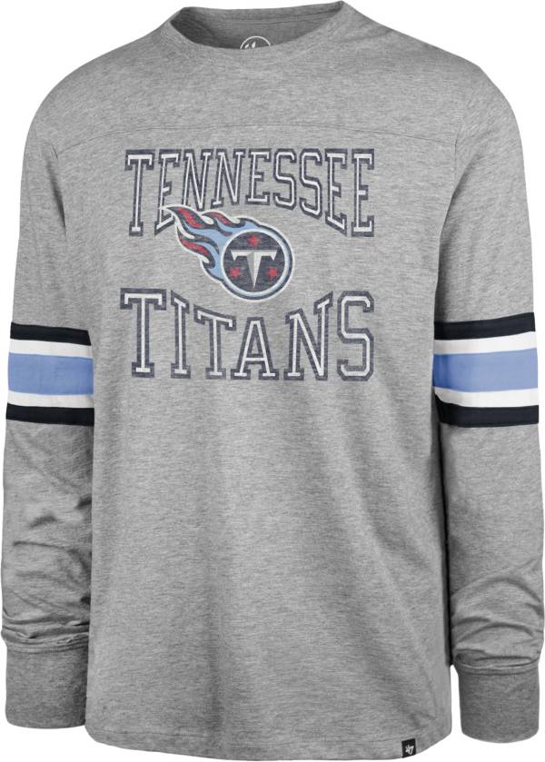'47 Men's Tennessee Titans Cover 2 Grey Long Sleeve T-Shirt product image