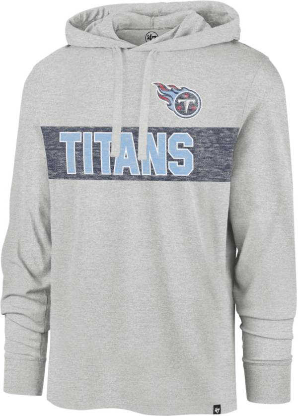 '47 Men's Tennessee Titans Grey Franklin Long Sleeve Hooded T-Shirt product image
