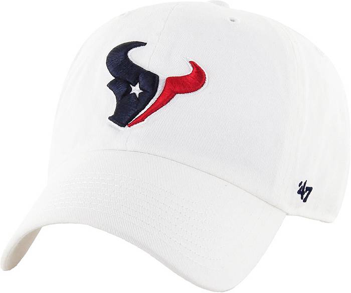 Lids Houston Texans '47 Sidestep Clean Up Adjustable Hat - Cream/Navy