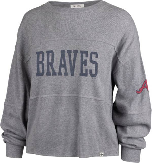 47 Women's Atlanta Braves Gray Loud Jada Long Sleeve Shirt