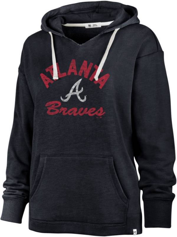 47 Women's Atlanta Braves Navy Kennedy Hoodie