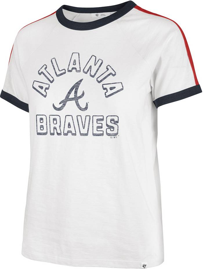 MLB Atlanta Braves Women's Short Sleeve V-Neck T-Shirt - S