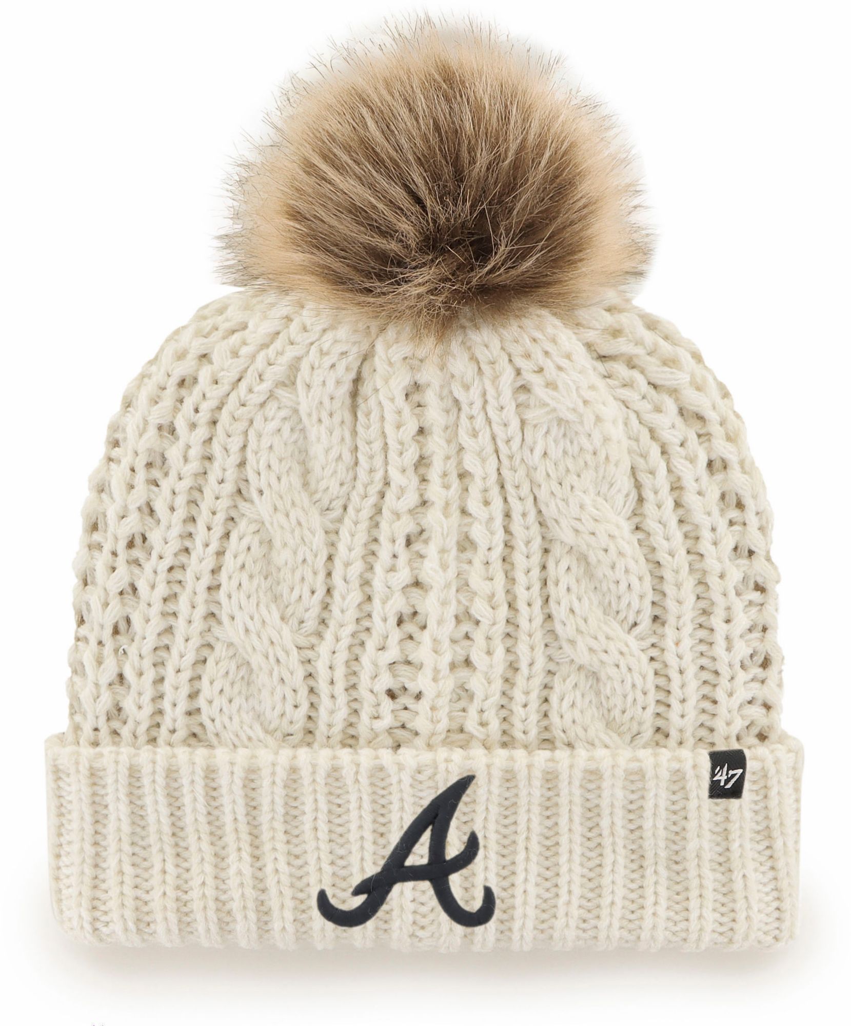 '47 Women's Atlanta Braves White Meeko Knit Hat product image
