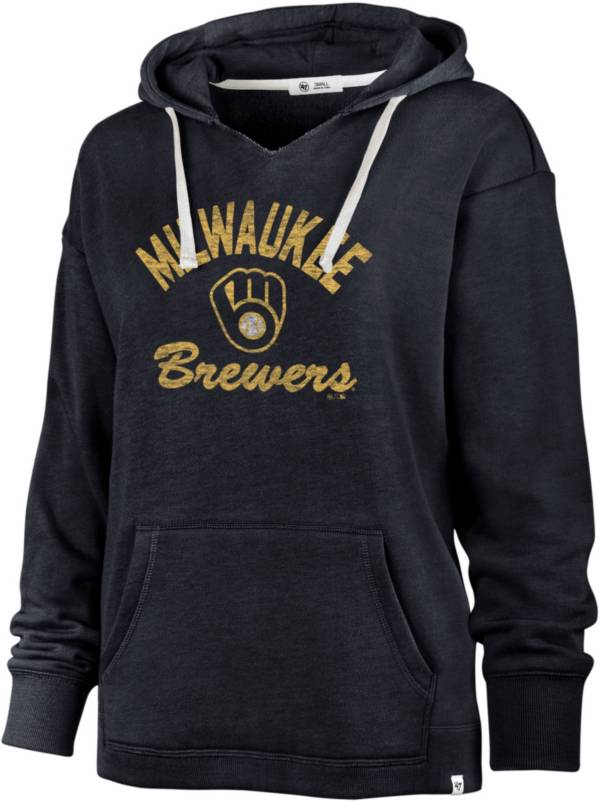 '47 Women's Milwaukee Brewers Navy Kennedy Hoodie product image
