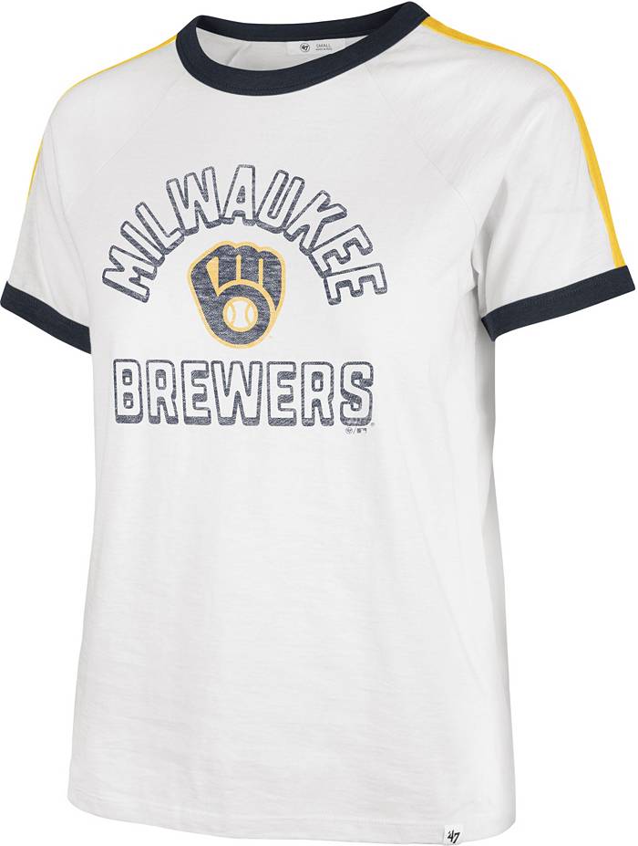 47 Women's Milwaukee Brewers White Sweet Heat T-Shirt