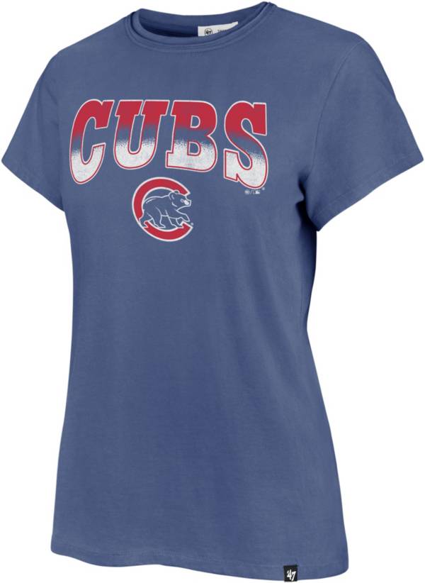 Pro Standard Men's Red/Royal Chicago Cubs Red White and Blue Dip Dye T-Shirt Size: Medium