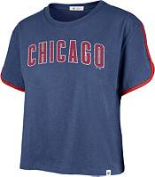 47 Brand Women's Chicago Cubs Royal Wordmark Crop Top