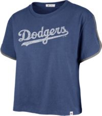 47 Brand Women's Los Angeles Dodgers Royal Wordmark Crop