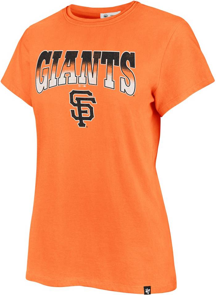 47 Women's San Francisco Giants Orange Undertone Franklin T-Shirt