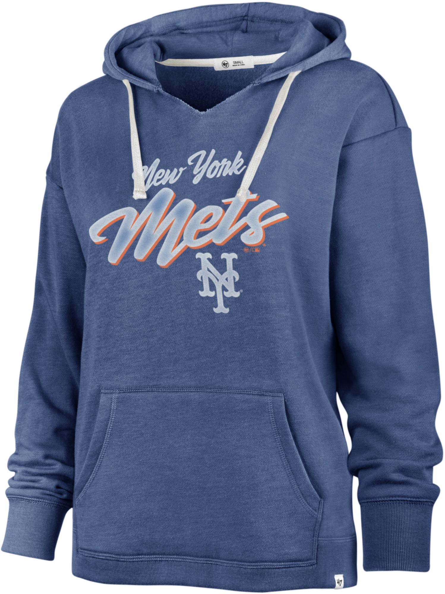 '47 Women's New York Mets Blue RIse Kennedy Hoodie