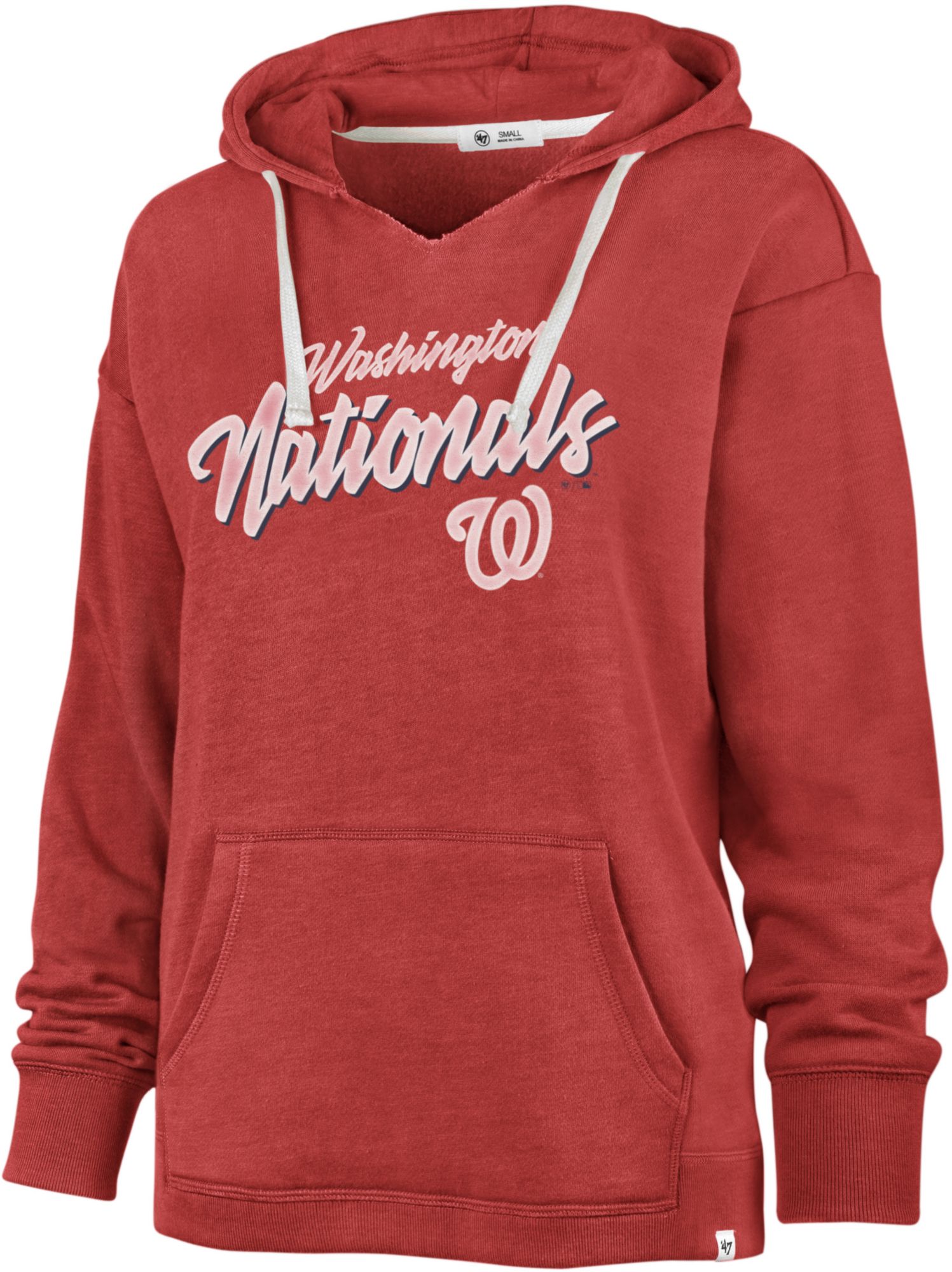 '47 Women's Washington Nationals Red Rise Kennedy Hoodie