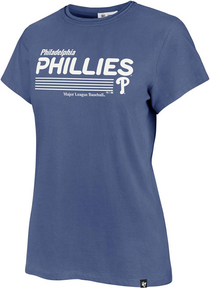 47 Brand Philadelphia Phillies Cadet Blue Mellow Out Frankie Women's Tee
