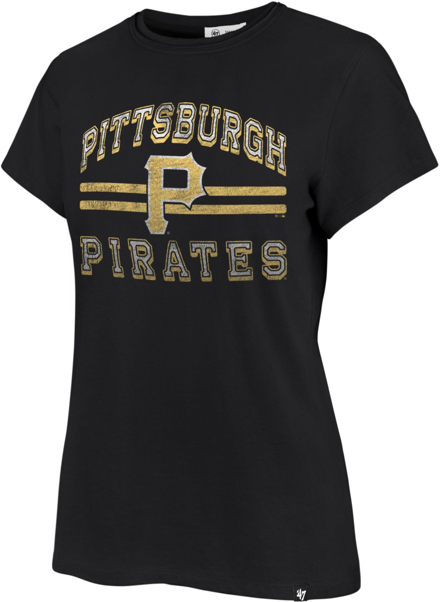 '47 Women's Pittsburgh Pirates Black Franklin T-Shirt