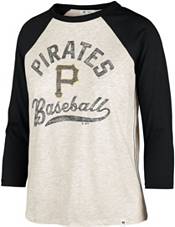 Pittsburgh Pirates Red Jacket Double Play Jersey 3/4-Sleeve T-Shirt -  Heathered Gray