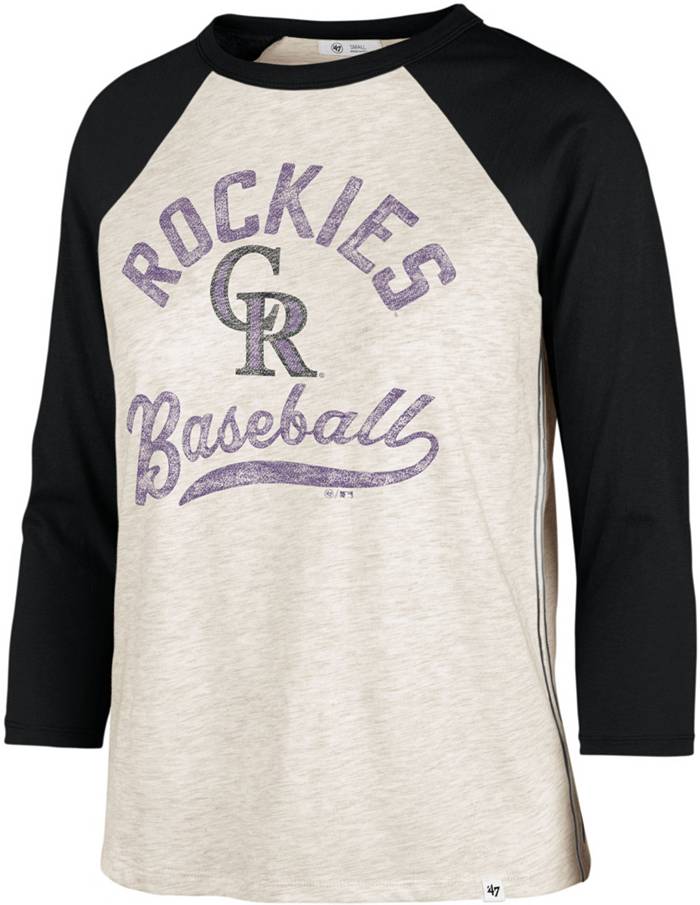 Youth Black Colorado Rockies Wordmark Baseball T-Shirt Size: 2XL