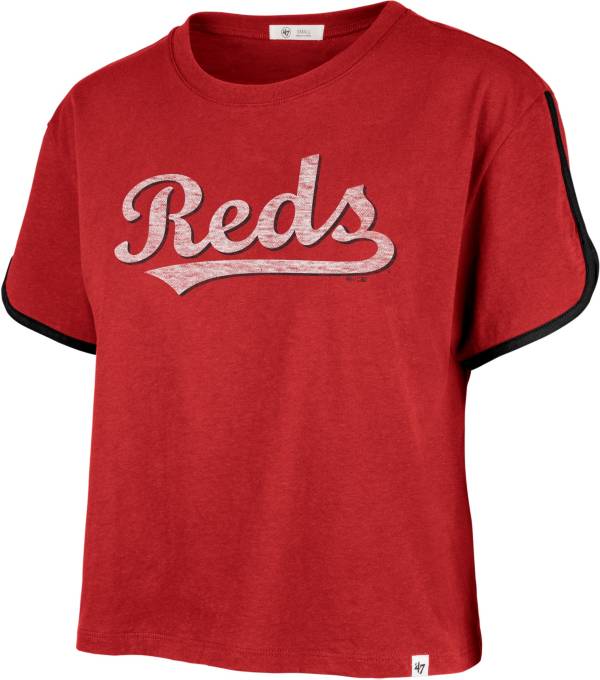 '47 Brand Women's Cincinnati Reds Red Wordmark Crop Top product image