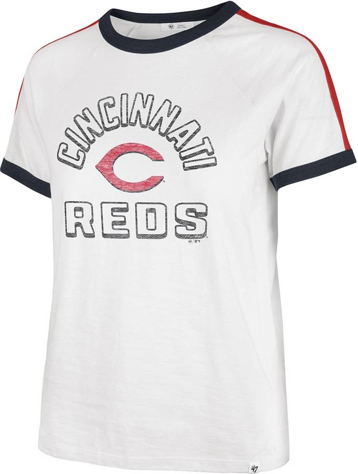 Cincinnati Reds Nike Rewind 3/4-Sleeve T-Shirt - White/Red