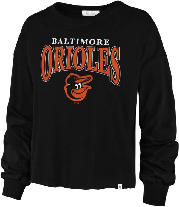 47 Women's Baltimore Orioles Black Dover Long Sleeve T-Shirt