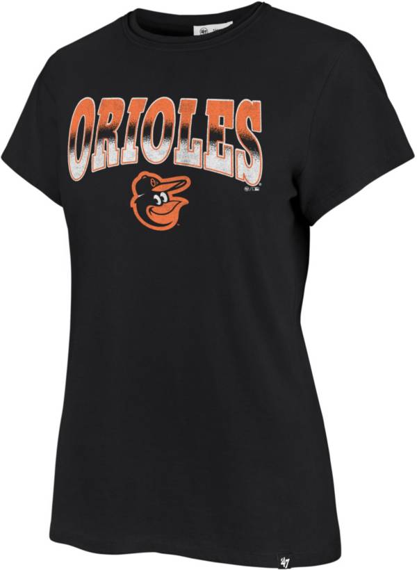 47 Women's Baltimore Orioles Black Undertone Franklin T-Shirt
