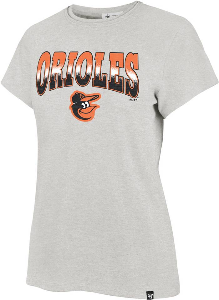 New Era Women's Baltimore Orioles Orange Dipdye Scoop V-Neck