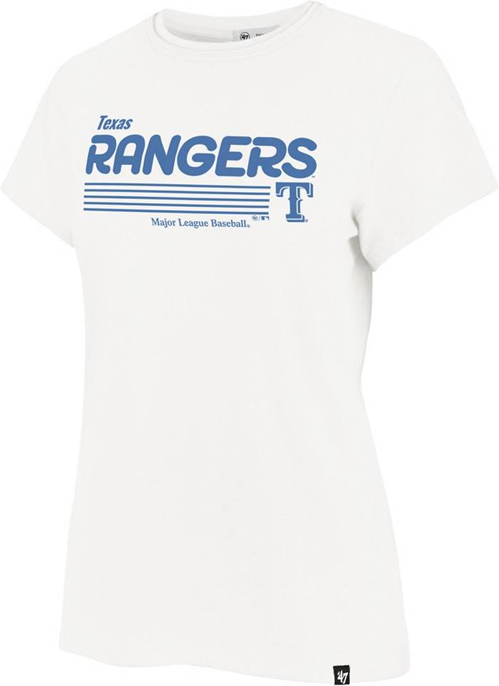 47 Women's Texas Rangers White Harmonize Franklin T-Shirt