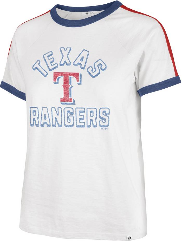 NWT Womens Texas Rangers Cute '47 Brand White/Blue Short