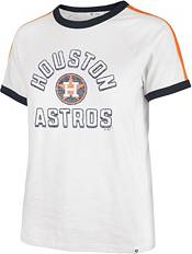 Women's Houston Astros Touch Navy/White Setter Lightweight Fitted T-Shirt