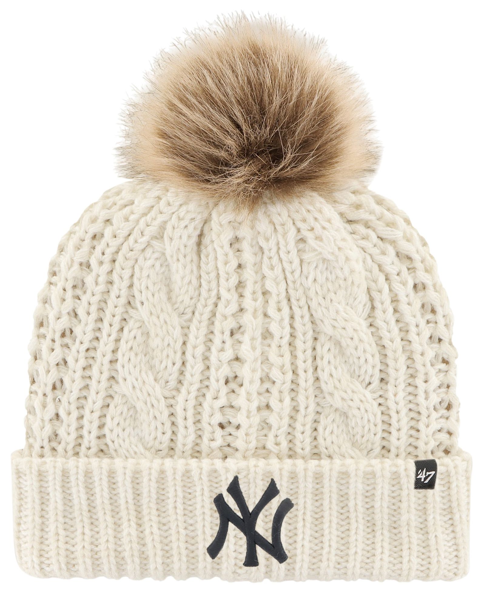 '47 Women's New York Yankees White Meeko Knit Hat product image