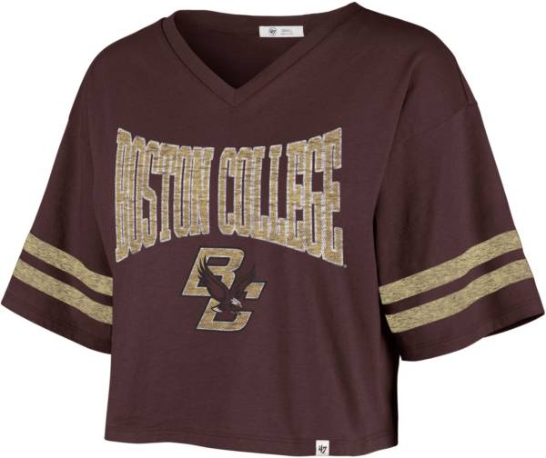 Boston College Women's Eagles Cropped Tank Top | ZooZatz | Maroon | XLarge