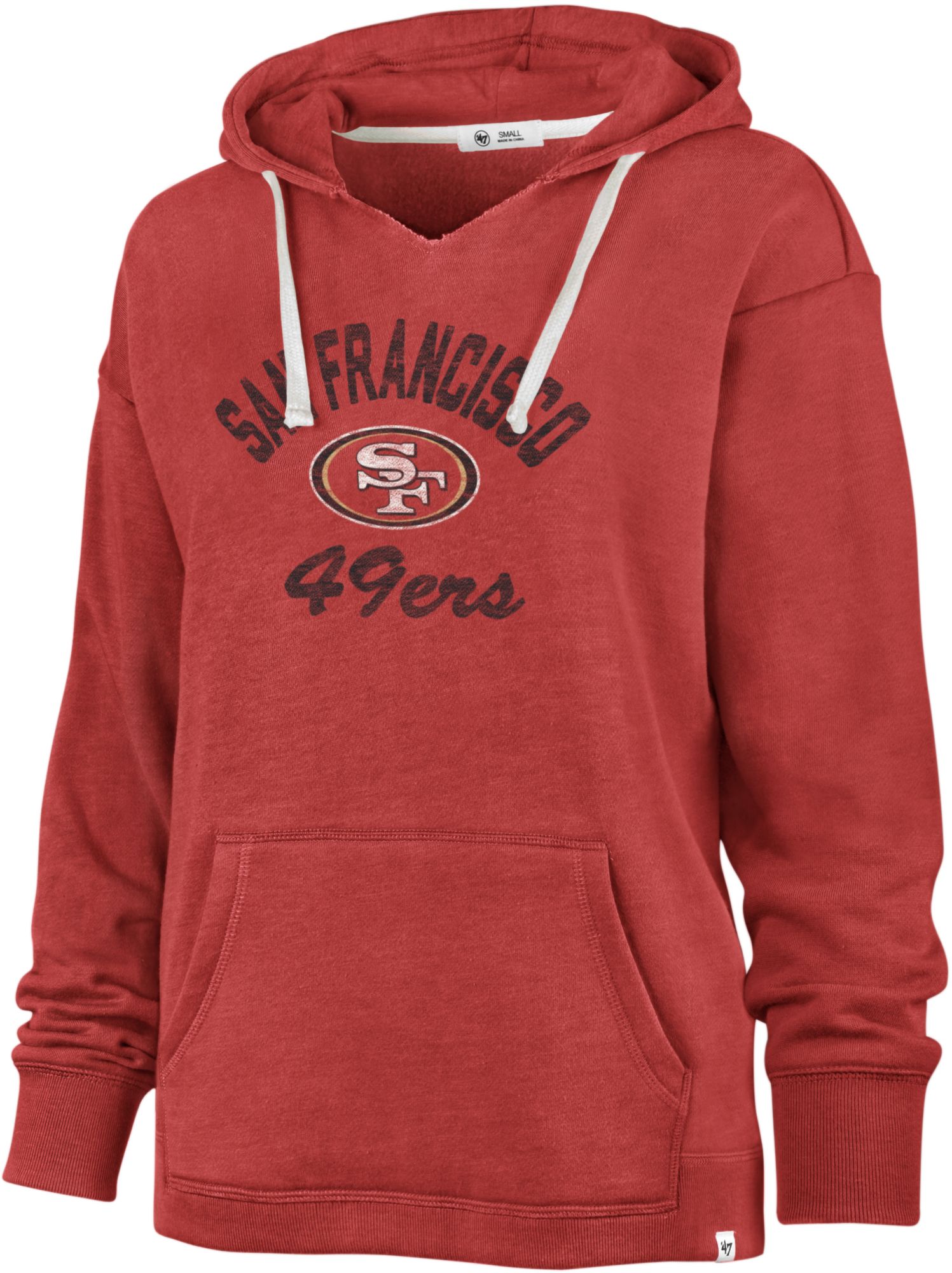 '47 Women's San Francisco 49ers Wrap Up Red Hoodie