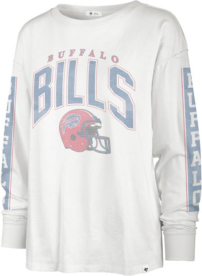 '47 Women's Buffalo Bills Tomcat White Long Sleeve T-Shirt