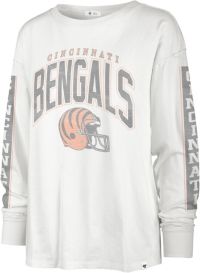 47 Men's Cincinnati Bengals Cover 2 Grey Long Sleeve T-Shirt