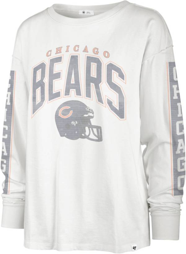 47 Women's Chicago Bears Tomcat White Long Sleeve T-Shirt