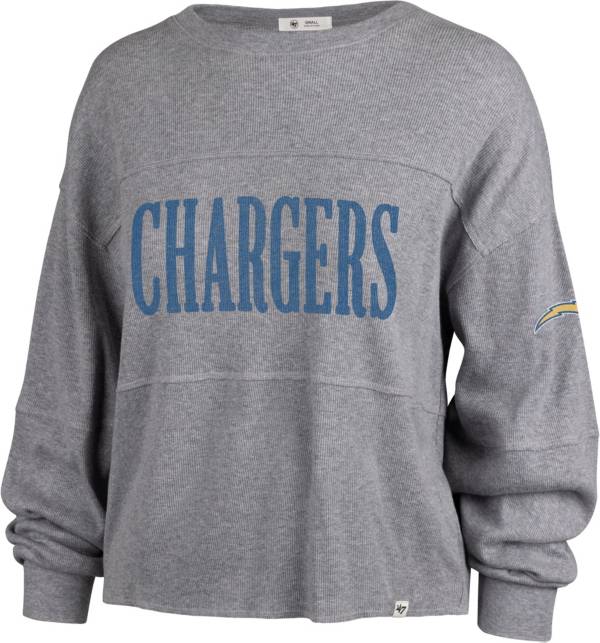47 Women's Los Angeles Chargers Jada Grey Long Sleeve T-Shirt