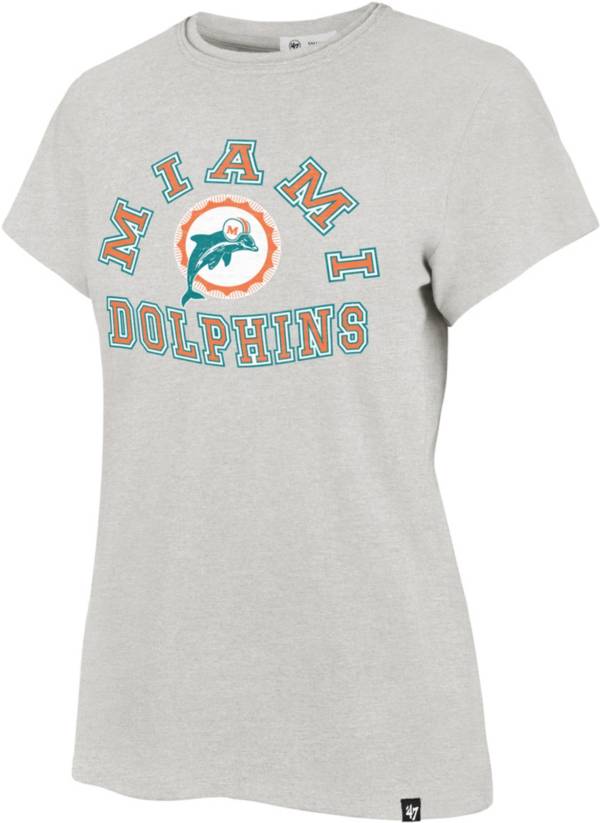 47 Women's Miami Dolphins Franklin Legacy Grey T-Shirt