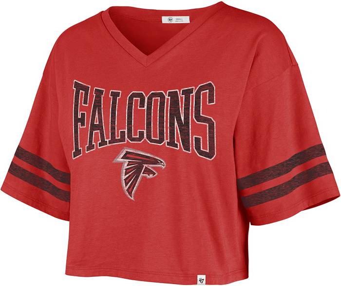 Nfl Atlanta Falcons Junior Short Sleeve Tie-dye Fashion Crop T