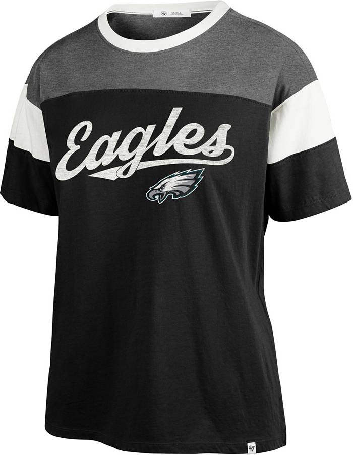 47 Women's Philadelphia Eagles Breezy Black T-Shirt