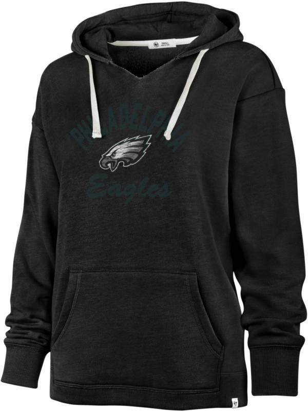 '47 Women's Philadelphia Eagles Wrap Up Black Hoodie | Dick's Sporting ...