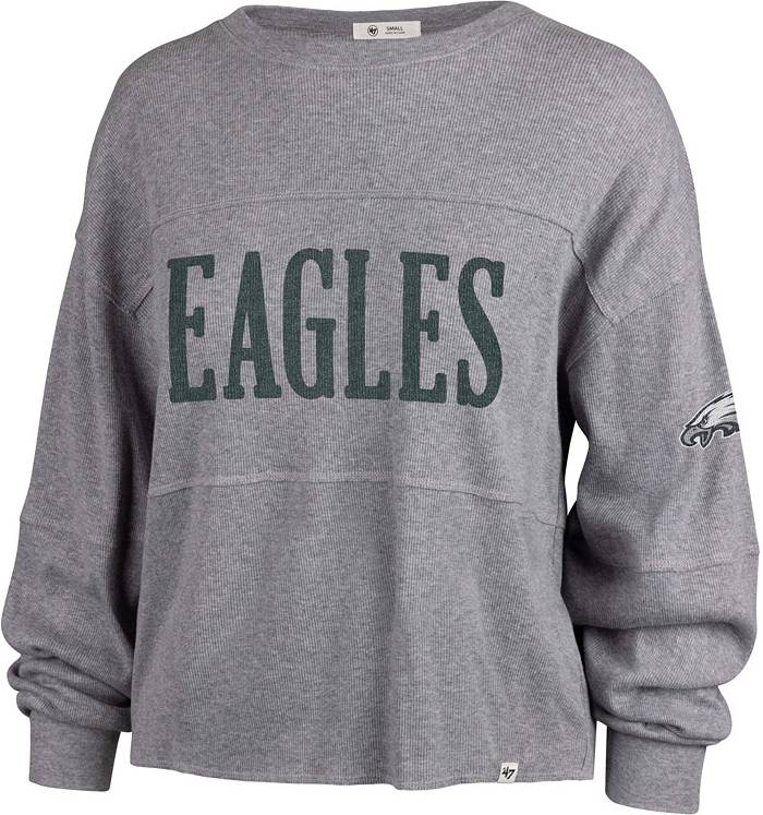 '47 Women's Philadelphia Eagles Jada Grey Long Sleeve T-Shirt