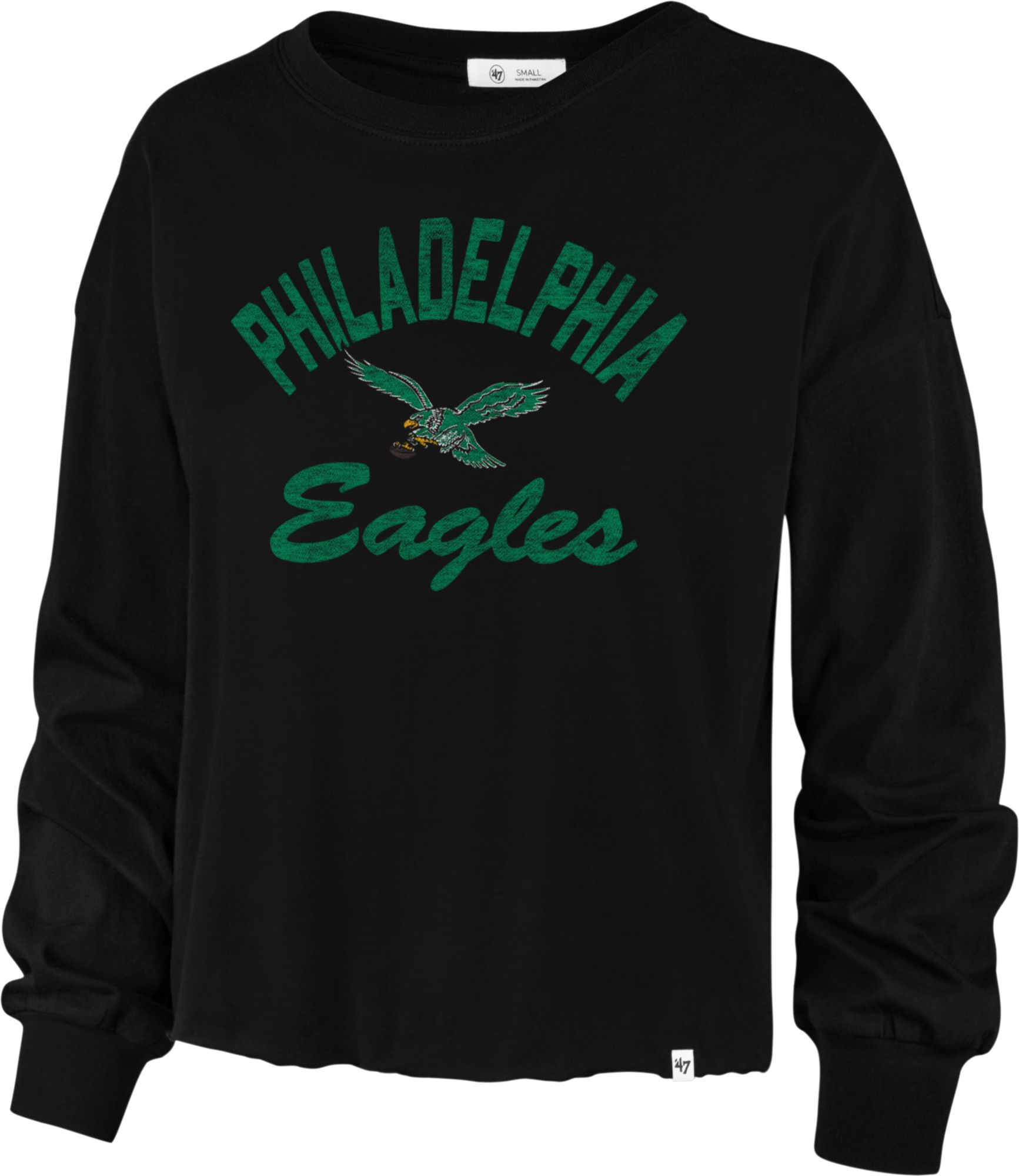 '47 Women's Philadelphia Eagles Jada Grey Long Sleeve T-Shirt