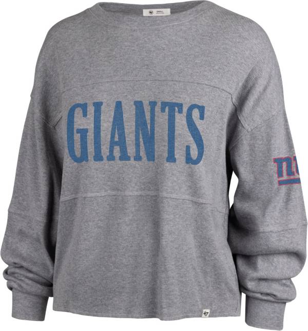 '47 Women's New York Giants Jada Grey Long Sleeve T-Shirt product image