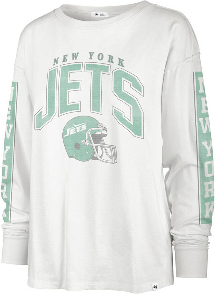 '47 Women's New York Jets Tomcat White Long Sleeve T-Shirt