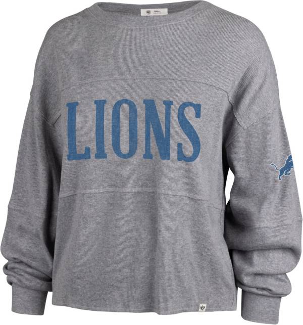 47 Women's Detroit Lions Jada Grey Long Sleeve T-Shirt