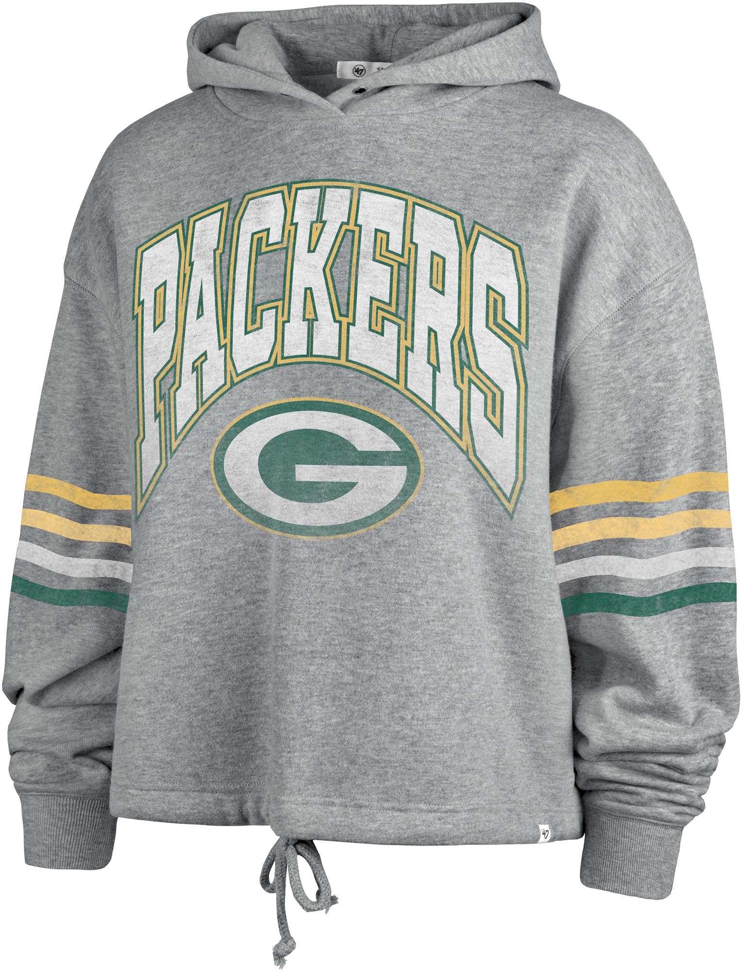 47 Women's Green Bay Packers Upland Grey Hoodie | Dick's Sporting Goods