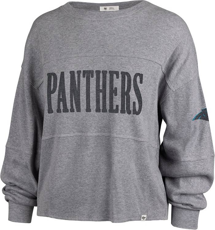 47 Women's Carolina Panthers Jada Grey Long Sleeve T-Shirt