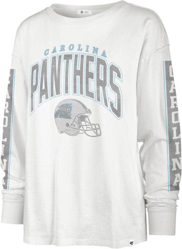 '47 Women's Carolina Panthers Tomcat White Long Sleeve T-Shirt product image