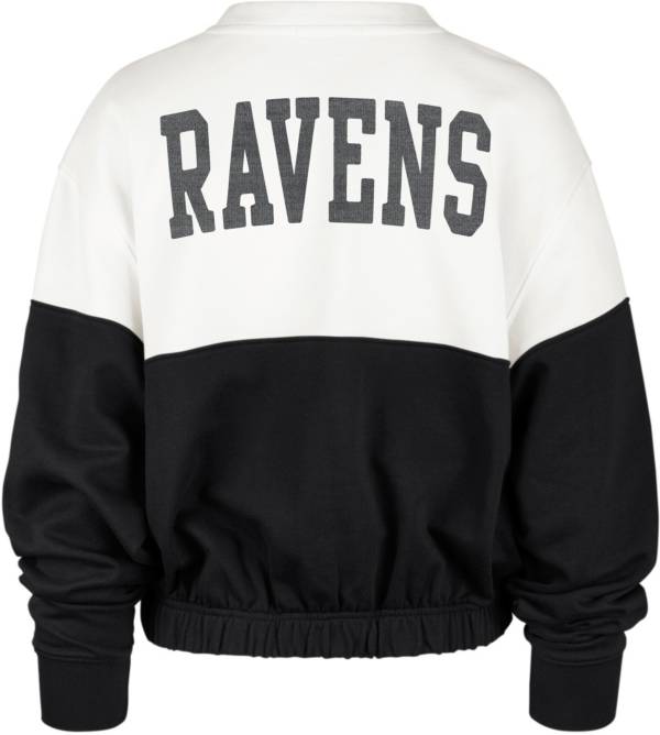 Baltimore Ravens CREW NECK Sweatshirt Men's 47 BRAND BRAND NEW BLACK |