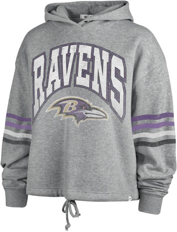 '47 Women's Baltimore Ravens Upland Grey Hoodie