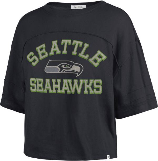 Concepts Sport Women's Seattle Seahawks Brushed Terry Oatmeal Long Sleeve  Crew Sweatshirt