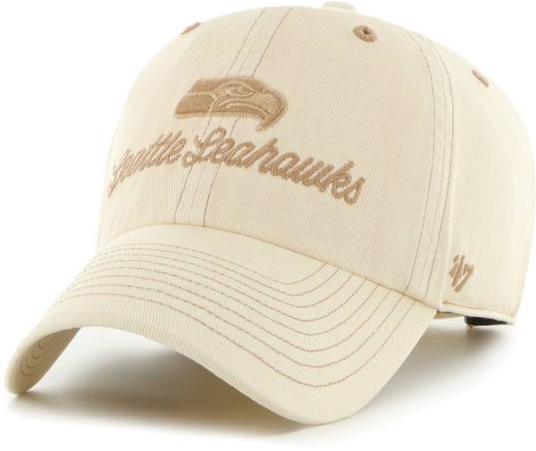 '47 Women's Seattle Seahawks Adore Clean Up Beige Adjustable Hat